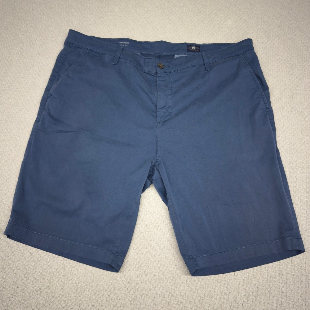 AG Adriano Goldschmied Shorts Mens 42 Navy Blue Griffin Relaxed Chino Golf Beach